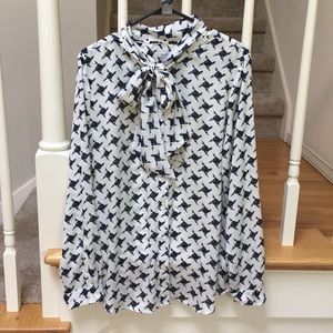 Houndstooth Blouse